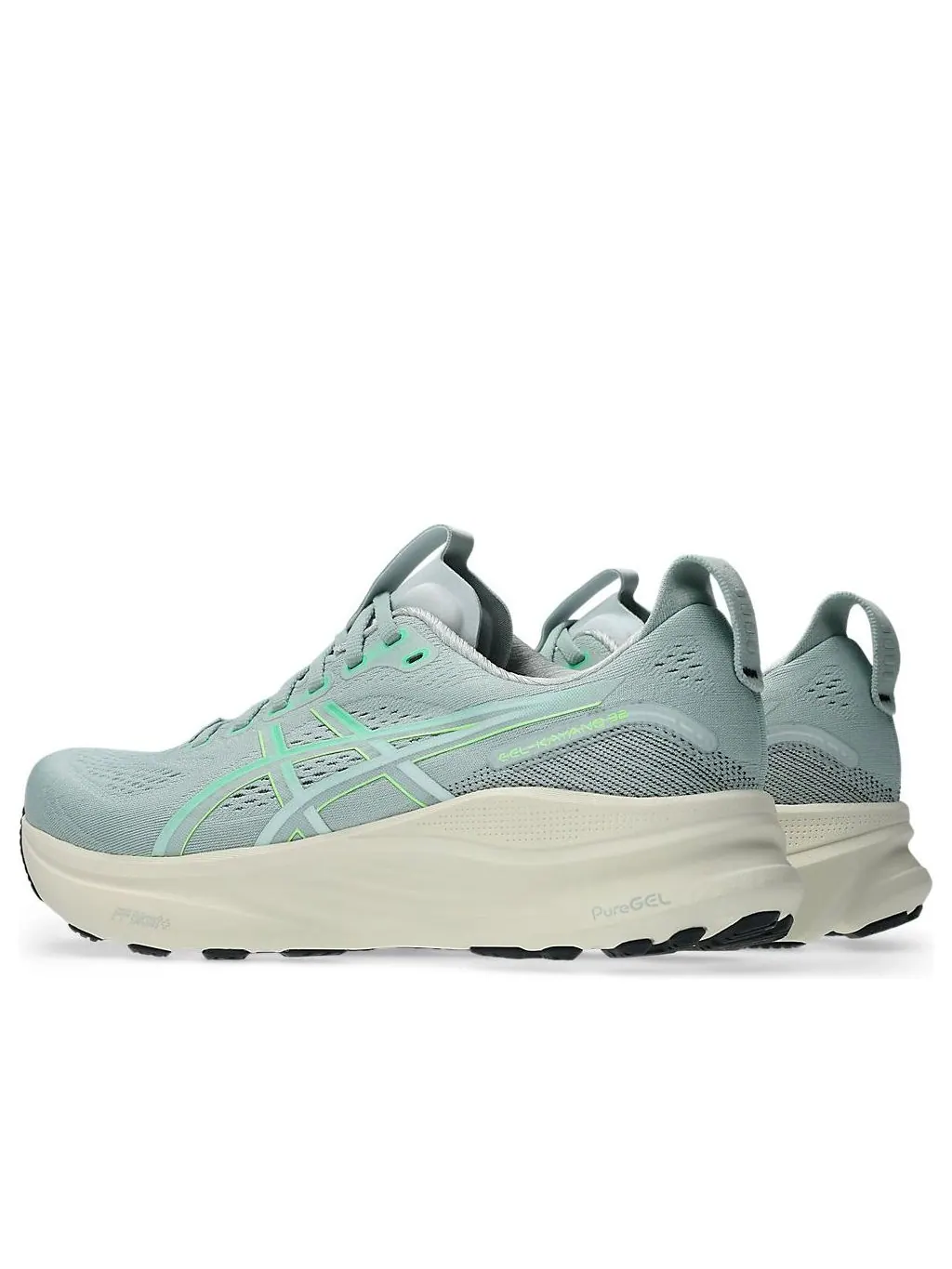 Asics Gel-Kayano 32 2E Wide 'Cold Moss Vital Green' — изображение 4 из 7, зеленый