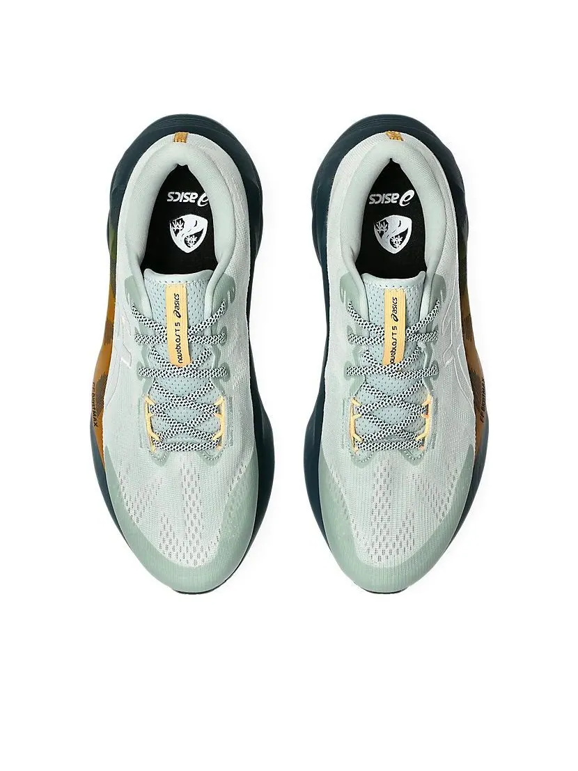 Кроссовки ASICS Novablast 5 TR 'Nature Bathing Lichen Rock' — изображение 6 из 7, зеленый