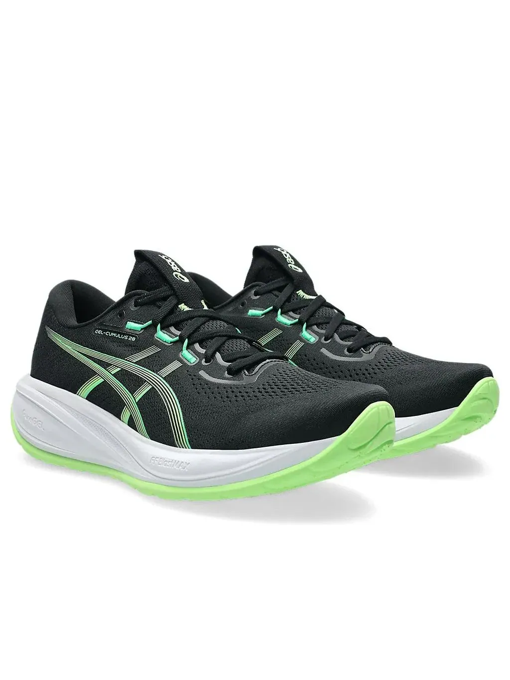 Кроссовки ASICS Gel-Cumulus 28 'Black Illuminate Green' — изображение 3 из 7, черный
