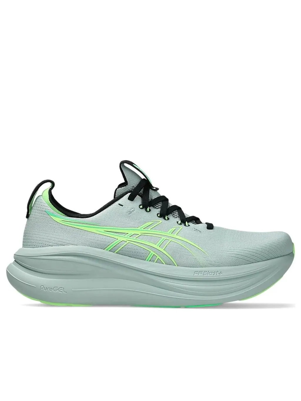 Asics Gel-Nimbus 28 2E Wide 'Cold Moss Illuminate Green' — изображение 2 из 3, зеленый