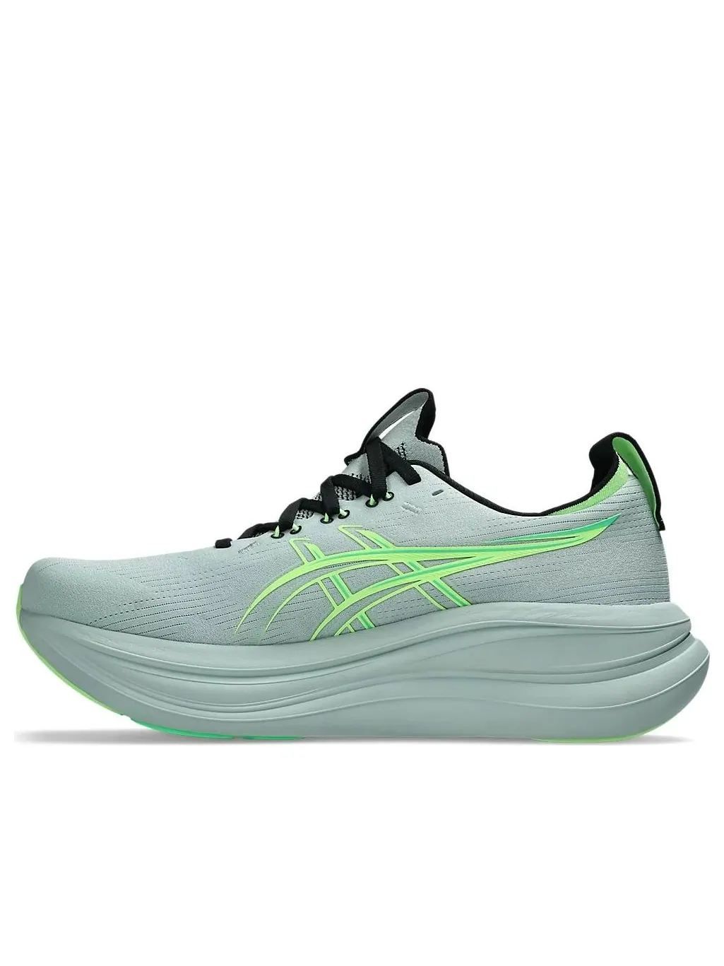 Кроссовки Asics Gel-Nimbus 28 4E Extra Wide 'Cold Moss Illuminate Green' — изображение 1 из 3, зеленый