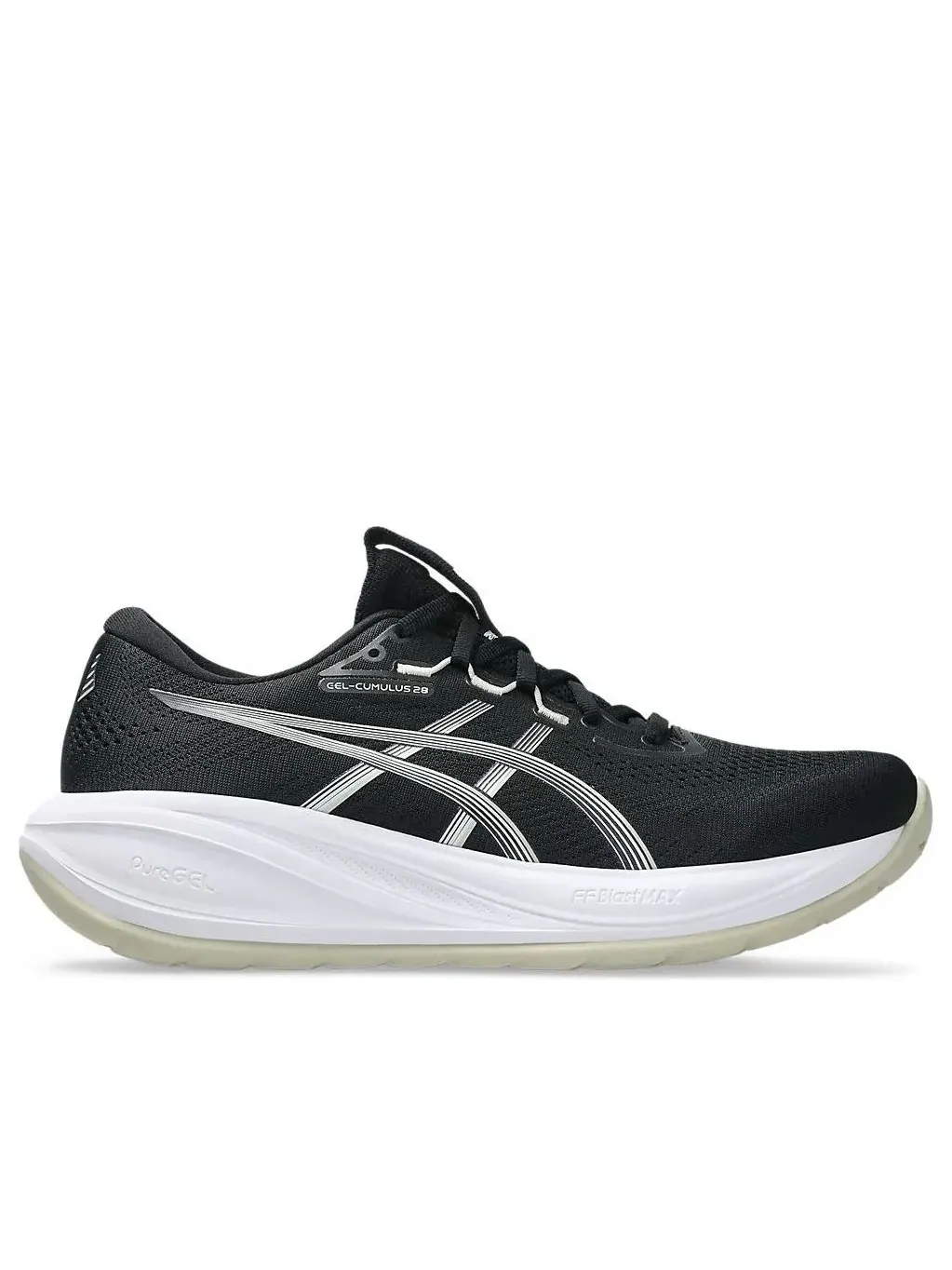 Кроссовки ASICS Gel-Cumulus 28 Wide 'Black White' — изображение 6 из 6, черный