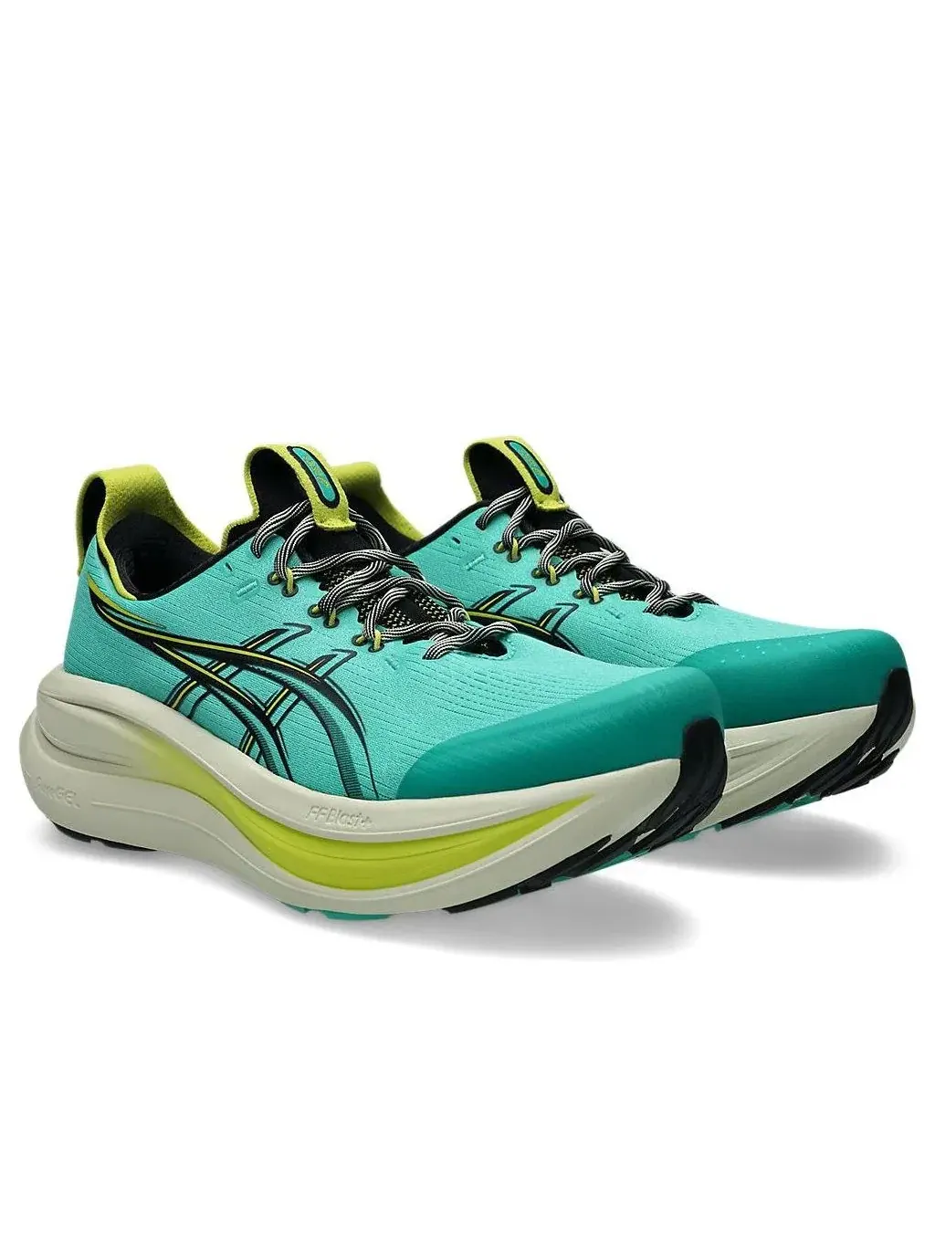 Кроссовки ASICS Nimbus 28 TR 'Aurora Green Black' 1011C216-300 — изображение 2 из 6, зеленый