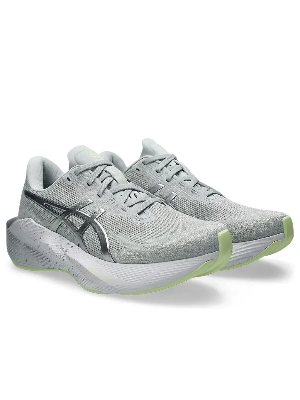 Мужские кроссовки для бега Novablast 6 Platinum Glow Green ASICS — изображение 3 из 7, серый