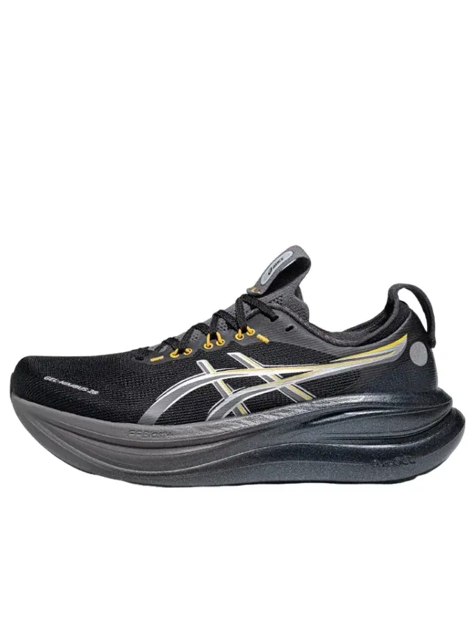 Мужские беговые кроссовки с шнуровкой Gel-Nimbus 28 ASICS — изображение 1 из 6, черный