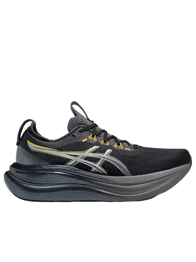 Мужские беговые кроссовки с шнуровкой Gel-Nimbus 28 ASICS — изображение 2 из 6, черный
