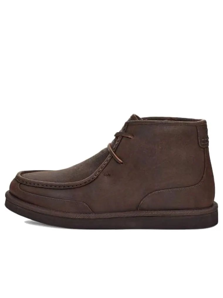 Мужские зимние ботинки UGG Bosley Series кожаные с овчиной — изображение 1 из 7, коричневый