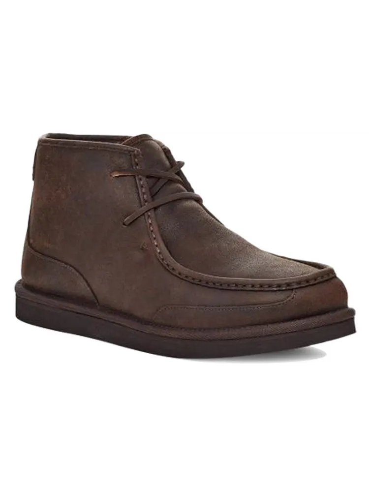 Мужские зимние ботинки UGG Bosley Series кожаные с овчиной — изображение 4 из 7, коричневый