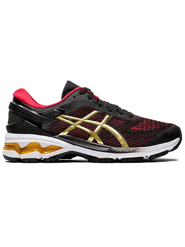 Кроссовки gel kayano 26 красные золотые Asics — изображение 2 из 4, серый