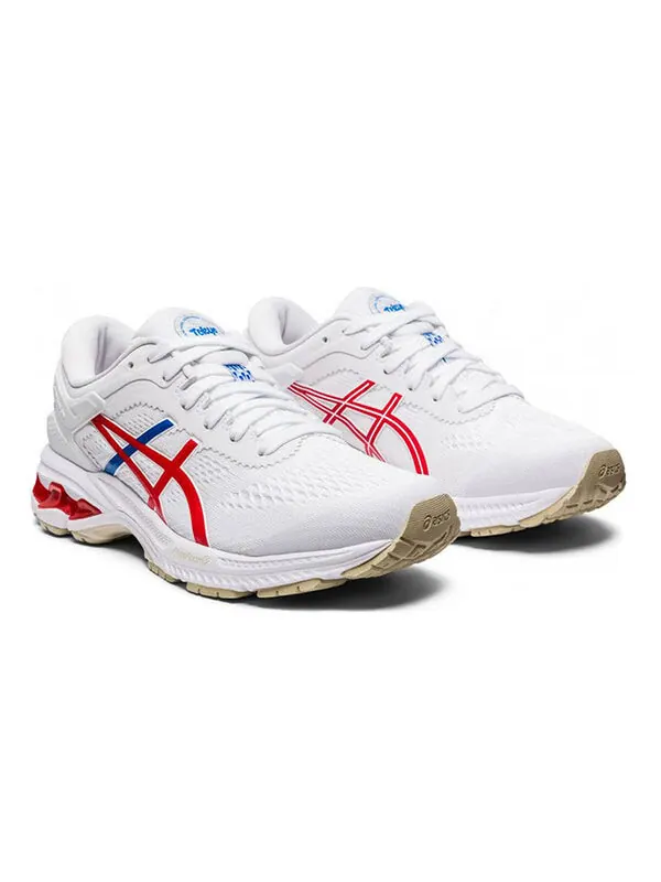 Кроссовки гель каяно 26 Asics — изображение 4 из 4, белый/синий/красный