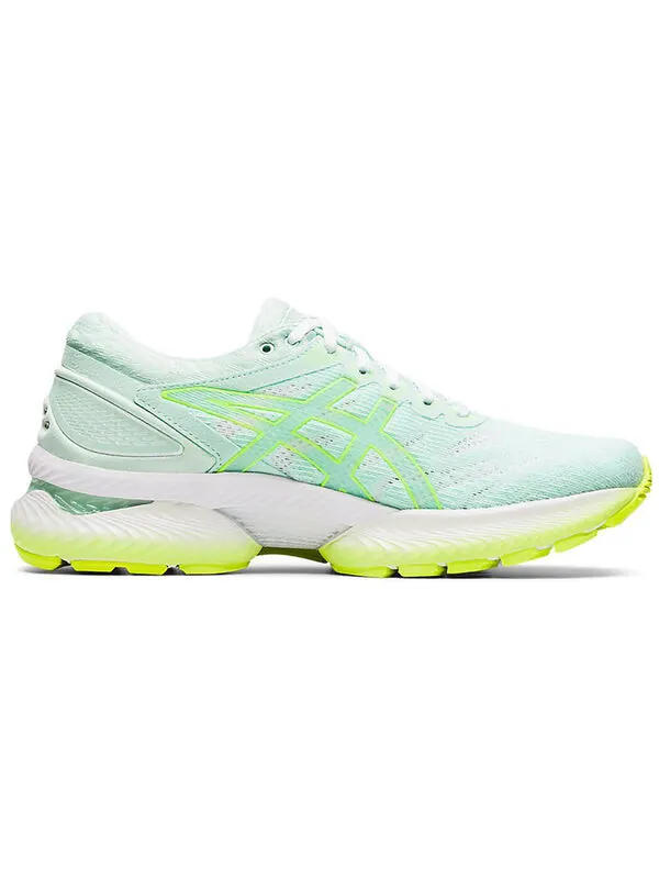 Кроссовки гель нимбус 22 Asics — изображение 2 из 4, зеленый/желтый