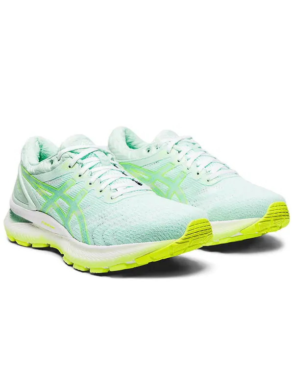 Кроссовки гель нимбус 22 Asics — изображение 3 из 4, зеленый/желтый