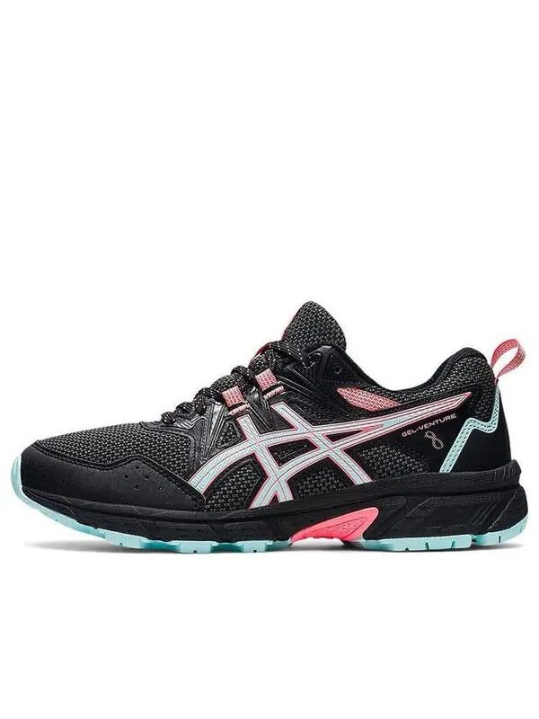 Кроссовки гелевые Venture 8 широкие Asics — изображение 1 из 4, черный/прозрачный синий