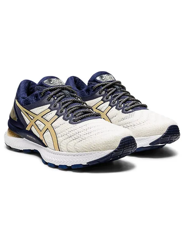 Кроссовки гель нимбус 22 Asics — изображение 3 из 4, белый/синий