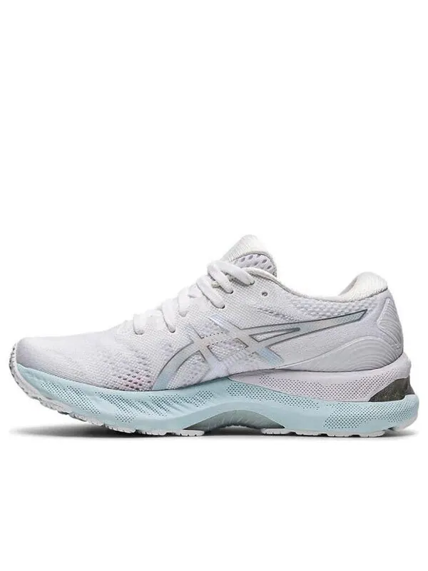 Кроссовки гель нимбус 23 Asics — изображение 1 из 4, белый/серебристый