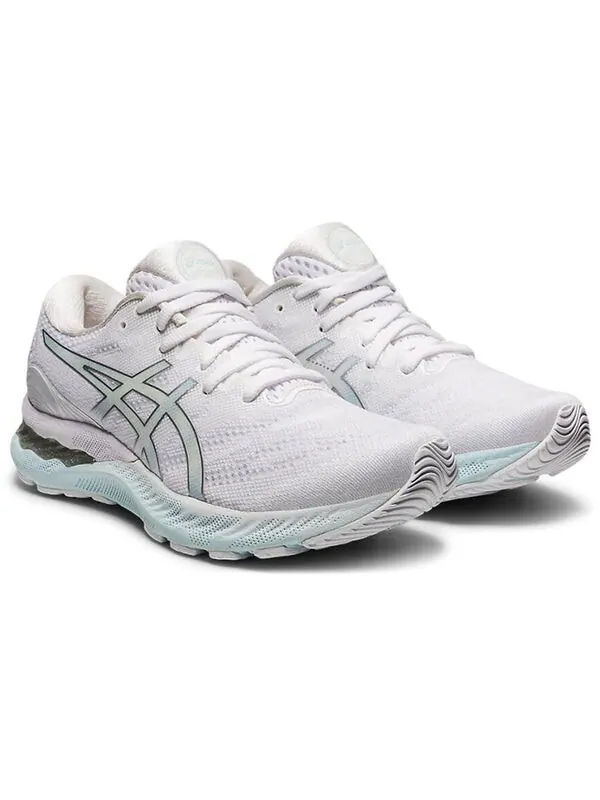 Кроссовки гель нимбус 23 Asics — изображение 3 из 4, белый/серебристый