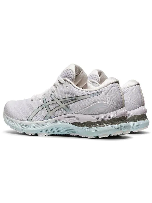Кроссовки гель нимбус 23 Asics — изображение 4 из 4, белый/серебристый