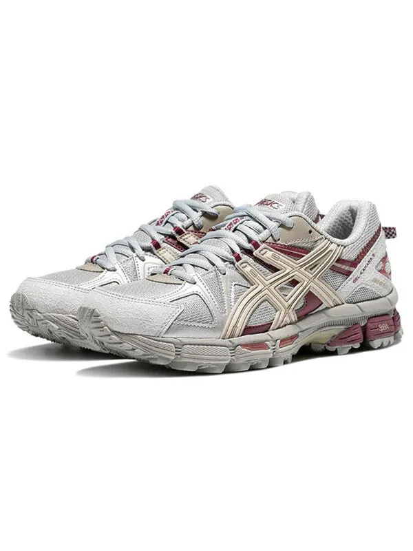 Кроссовки гелевые кахана 8 Asics — изображение 2 из 4, серо-красный