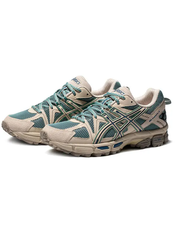 Кроссовки гелевые Kahana 8 серый Asics — изображение 2 из 4, зеленый/серый