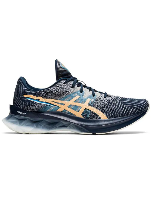 Кроссовки новабласт Asics — изображение 2 из 4, серый/синий