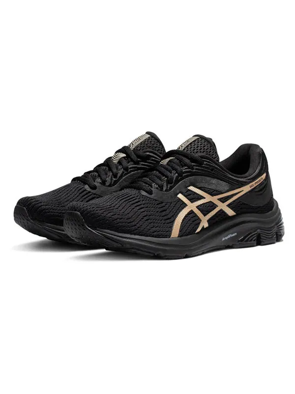 Кроссовки gel pulse 11 золотистые Asics — изображение 2 из 4, черный/золотистый