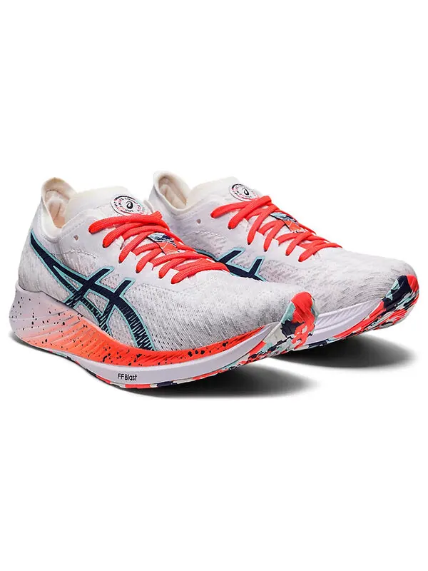 Кроссовки магическая скорость Asics — изображение 3 из 4, белый/оранжевый