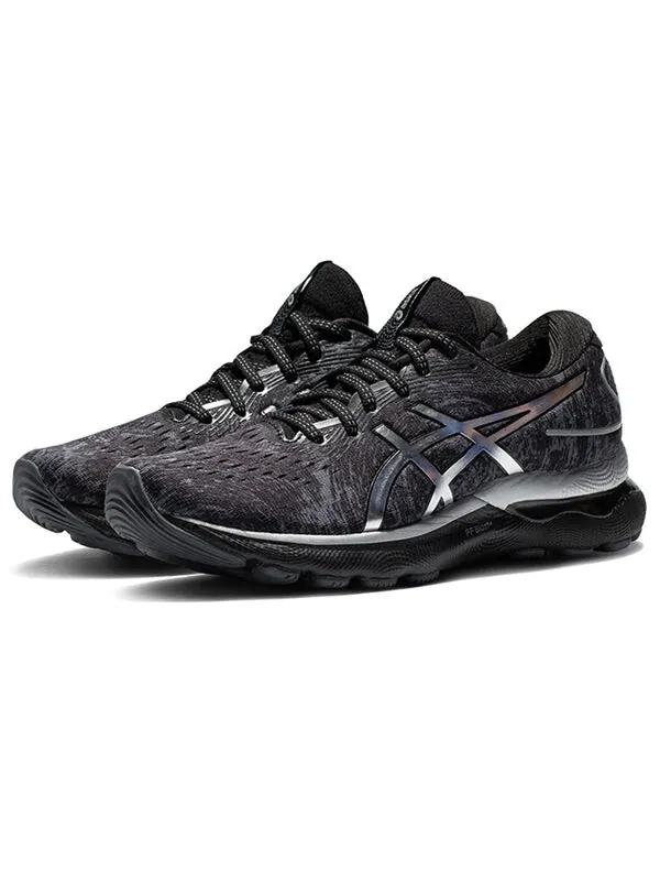 Кроссовки гель нимбус 24 платина Asics — изображение 2 из 4, черный/серый