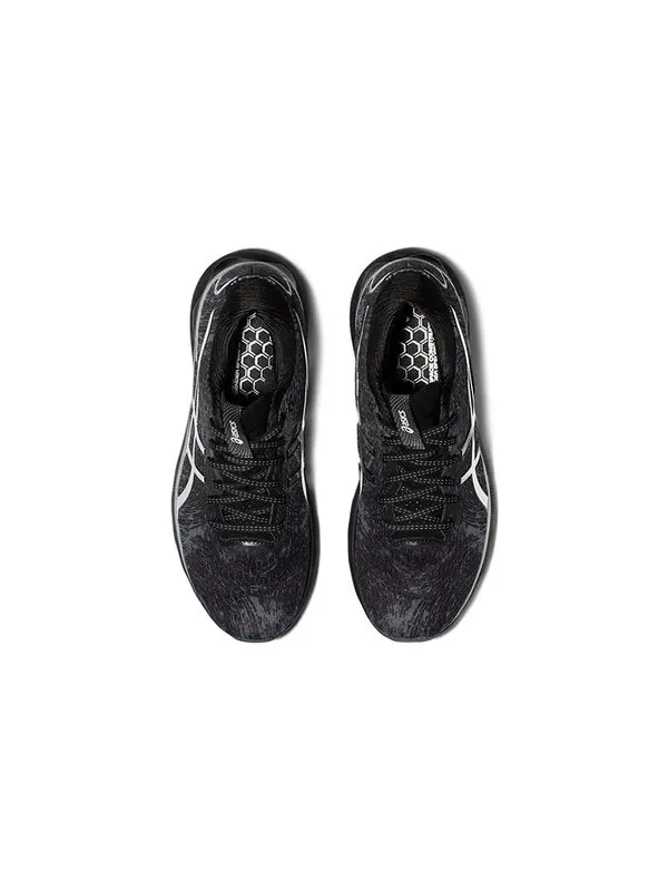 Кроссовки гель нимбус 24 платина Asics — изображение 3 из 4, черный/серый
