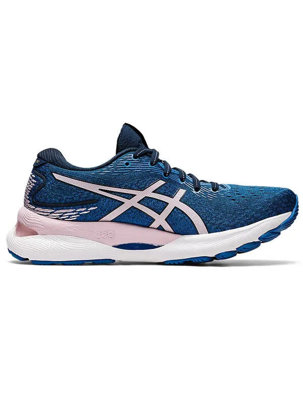 Кроссовки гель нимбус 24 Asics — изображение 2 из 4, синий/розовый