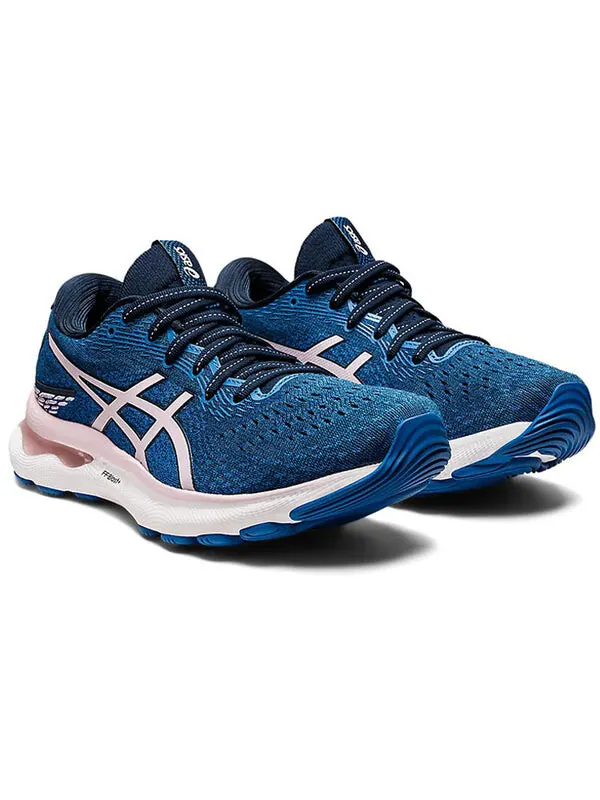 Кроссовки гель нимбус 24 Asics — изображение 3 из 4, синий/розовый