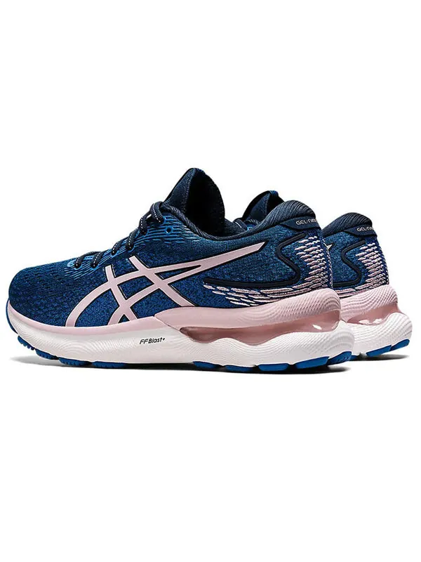 Кроссовки гель нимбус 24 Asics — изображение 4 из 4, синий/розовый