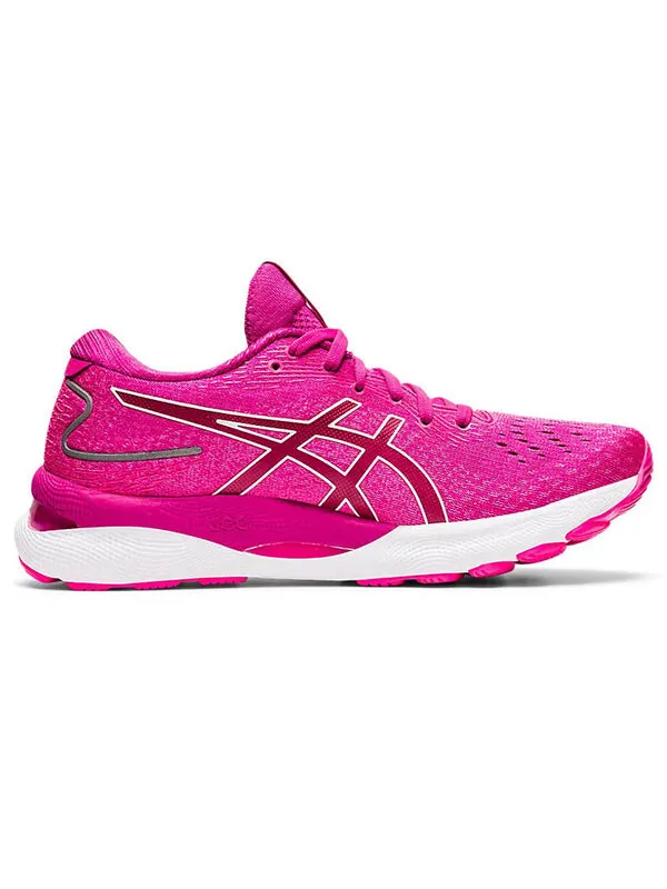 Кроссовки гель нимбус 24 Asics — изображение 2 из 4, розовый/красный