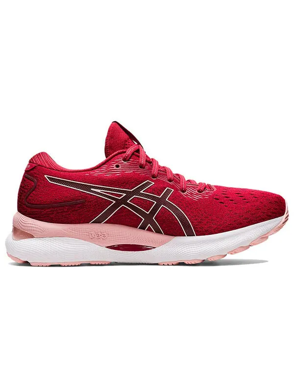 Кроссовки гель нимбус 24 Asics — изображение 2 из 4, красный