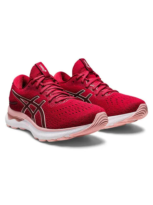 Кроссовки гель нимбус 24 Asics — изображение 3 из 4, красный