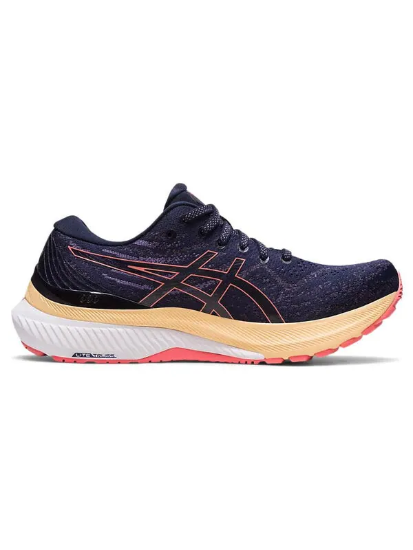 Кроссовки гелевые kayano 29 2e широкие Asics — изображение 2 из 4, фиолетовый/оранжевый