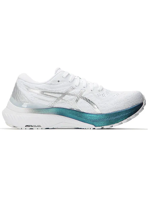 Кроссовки гелевые kayano 29 платина Asics — изображение 2 из 4, белый/серебристый/синий