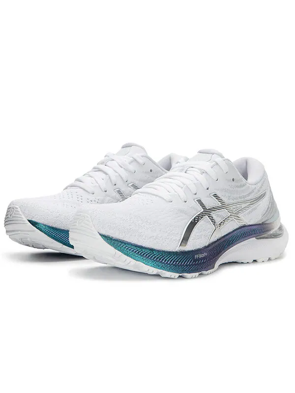 Кроссовки гелевые kayano 29 платина Asics — изображение 3 из 4, белый/серебристый/синий