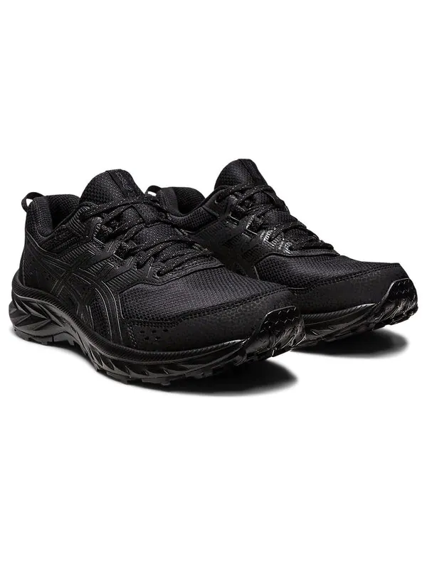 Кроссовки gel-venture 9 wide 'triple black' Asics — изображение 2 из 4, черный