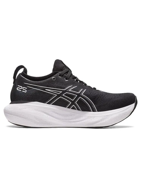 Кроссовки гель нимбус 25 Asics — изображение 2 из 4, черный/белый