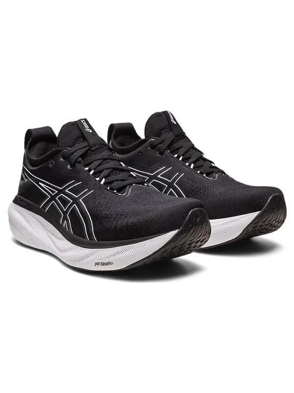 Кроссовки гель нимбус 25 Asics — изображение 3 из 4, черный/белый
