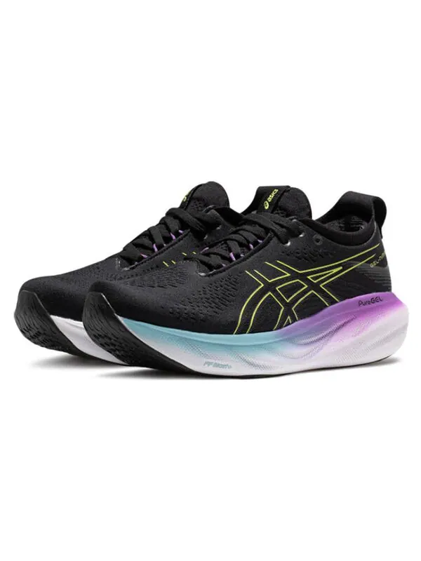 Кроссовки гель нимбус 25 Asics — изображение 2 из 3, черный/желтый