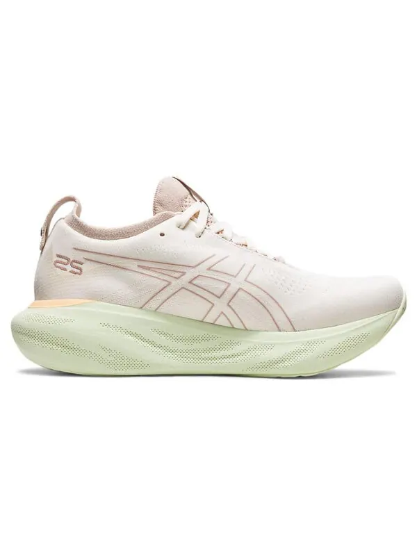 Кроссовки гель нимбус 25 Asics — изображение 2 из 4, бежевый
