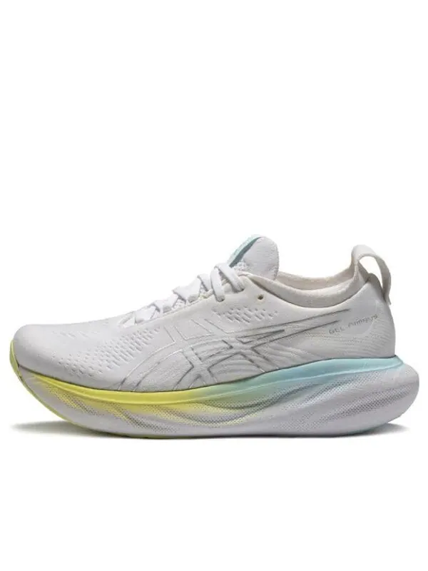 Кроссовки гель нимбус 25 Asics — изображение 1 из 3, белый/серебристый
