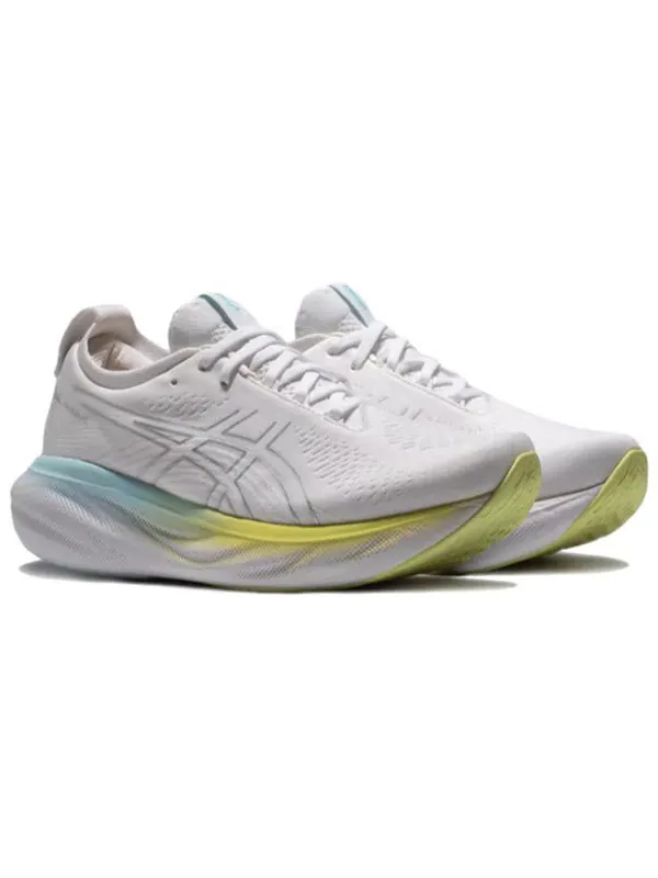 Кроссовки гель нимбус 25 Asics — изображение 3 из 3, белый/серебристый