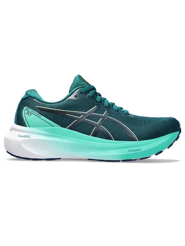 Кроссовки gel-kayano 30 running sneakers 'teal white' Asics — изображение 2 из 4, белый