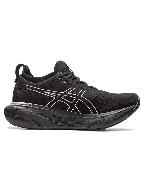 Кроссовки гель нимбус 25 платина Asics — изображение 2 из 4, черный