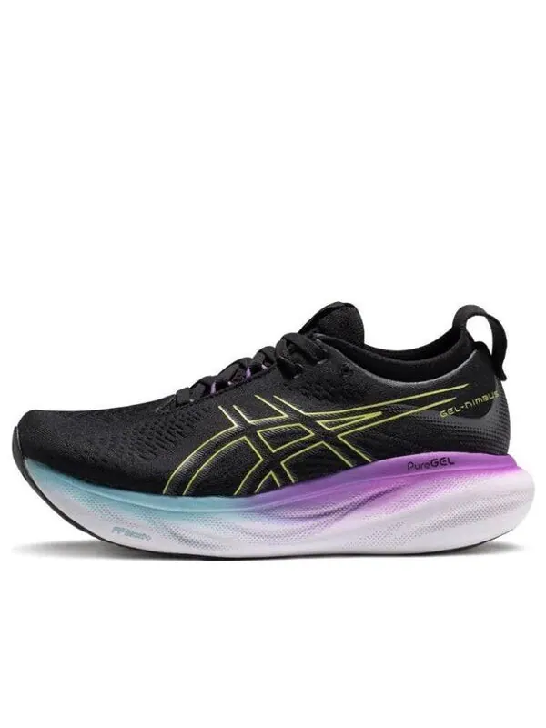 Кроссовки гель нимбус 25 Asics — изображение 1 из 4, черный желтый