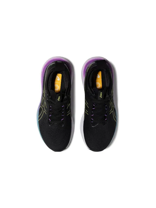 Кроссовки гель нимбус 25 Asics — изображение 3 из 4, черный желтый