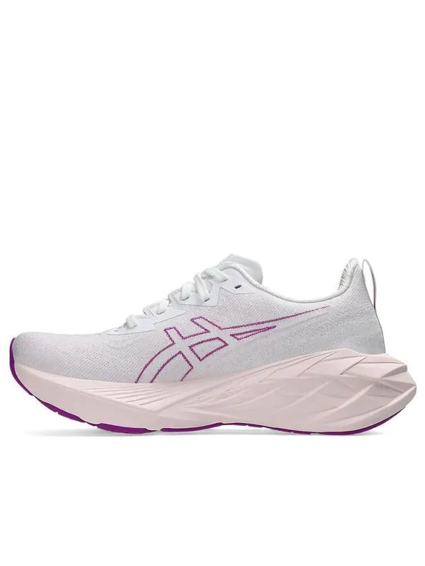 Кроссовки novablast 4 lite show беговые кроссовки Asics — изображение 1 из 4, серый/белый/розовый