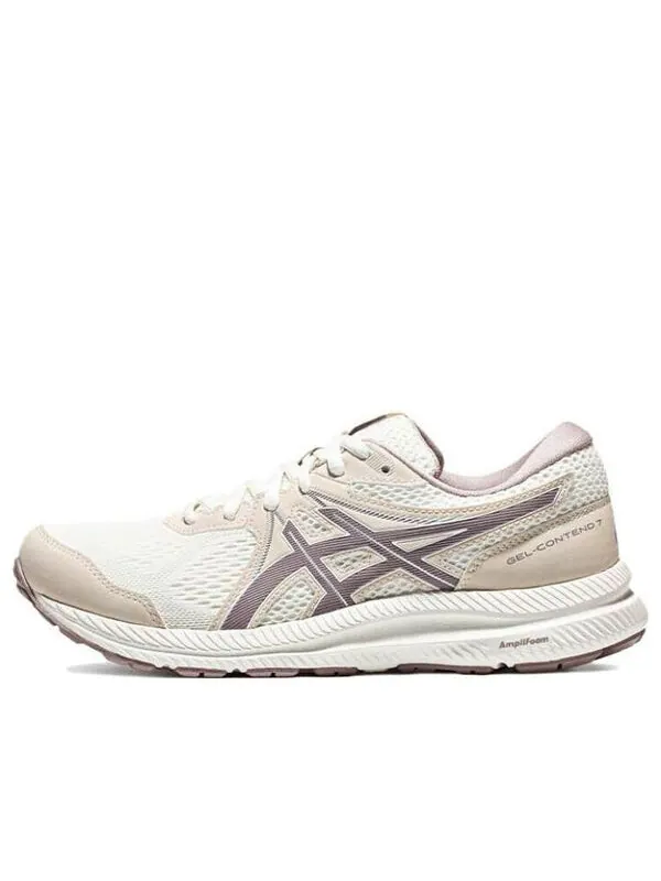 Кроссовки гель contend 7 беговые кроссовки Asics — изображение 1 из 4, белый/фиолетовый/бежевый